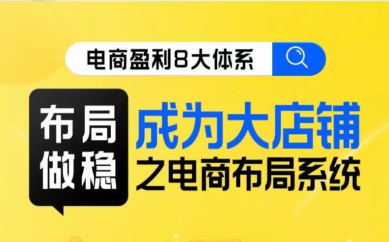 fy1699期-八大体系布局篇·布局做稳，成为大店的电商布局线上课