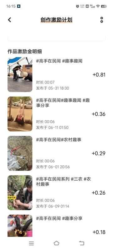 直接搬运视频玩法，新平台无门槛0粉即可参与，1万播放有十块以下收益！