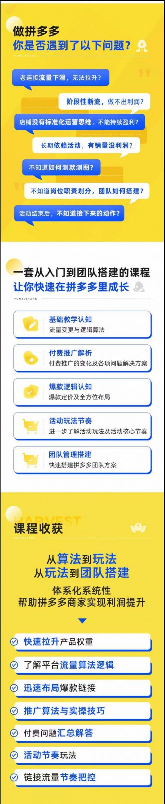 FY4438期-拼多多进阶课：极限拉升/盈利突破：从算法到玩法 从玩法到团队搭建（18节）