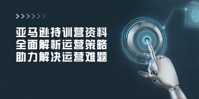 （14033期）亚马逊持训营资料，全面解析运营策略，助力解决运营难题